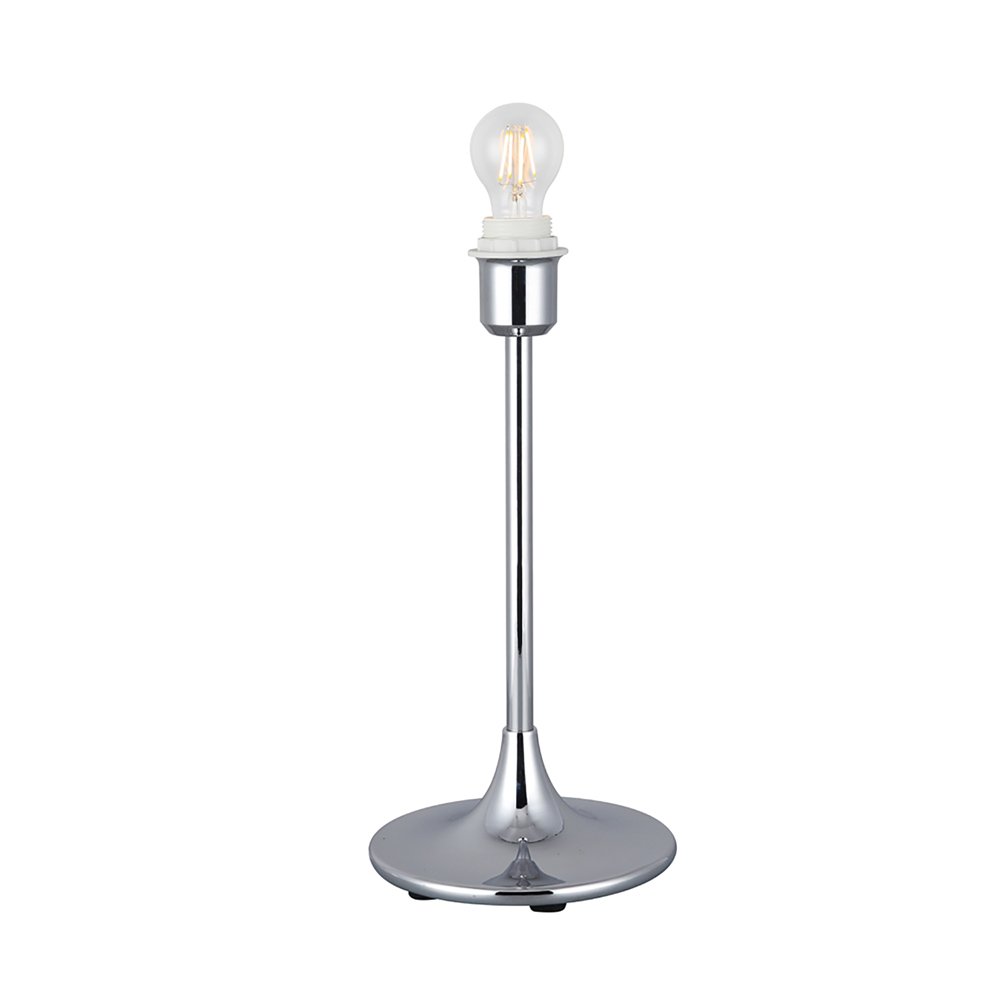 D0348  Crowne 39cm 1 Light Table Lamp Polished Chrome